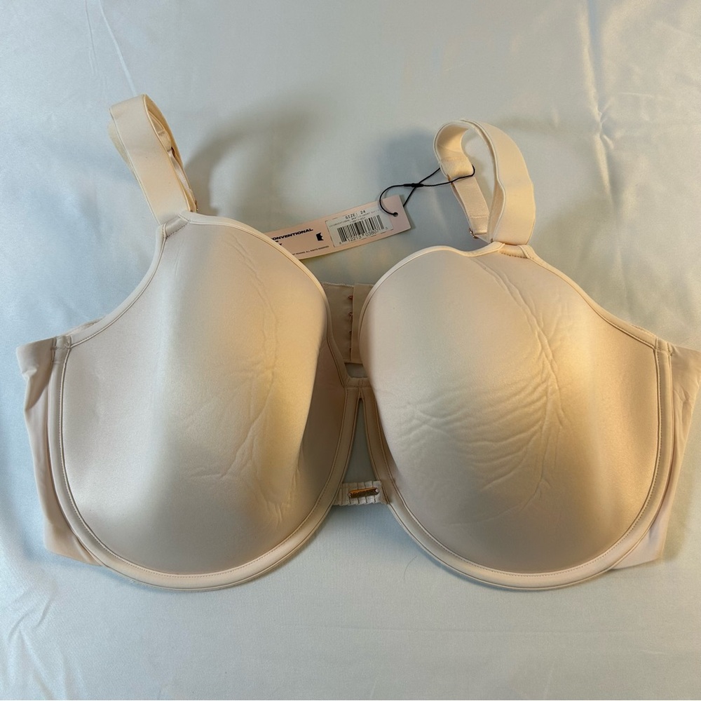 SHEFIT Unconditional Bra, Full Coverge, Soft Pink , Size 24 NWT!